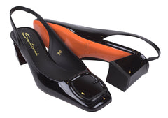 Santoni - Slingback mit gerader Zehenkappe